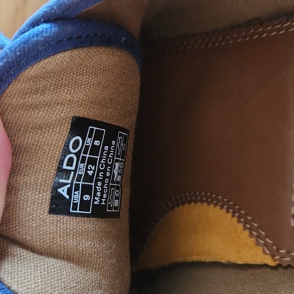 Aldo casual oxford shoes with a denim look, size 9 - Picture 8 of 9